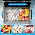 thumbnail image 3 of Portable Freezer,Car Refrigerator,37 Quart(35L) Fast Cooling Car Fridge -4℉~68℉,Electric Cooler,Car Cooler,12/24V DC Cable & 110/240V AC, Portable Refrigerator for Camping,Truck,RV,Travel,Fishing, 3 of 9