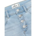 thumbnail image 3 of Jordache Girls Exposed Button Bermuda Shorts, Sizes 5-18, 3 of 3