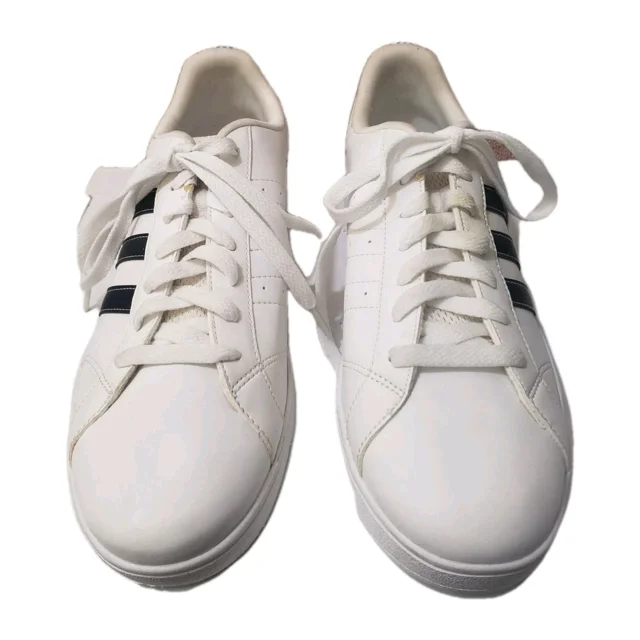 Ad-id-as Shoe Unisex 10.5 Men White Neo Baseline Athletic Sneaker Walking Casual