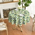 thumbnail image 2 of St. Patricks Day Tablecloth 60×60 Inch Round, Cute Watercolor Lucky Shamrock Washable Seasonal Table Cover for Party Picnic Dinner Decor, 2 of 6