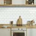 thumbnail image 6 of DEWOO Peel and Stick Backsplash - 10 Sheets of 12"×12" - 3D Adhesive Peel and Stick Tile Backsplash for Kitchen, Bathroom, Wall Tile, White, 6 of 13
