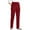 Wine, variant on ManxiVoo Womens Casual Corduroy Pants with Elastic Waist Straight Leg Design Comfort Fit Ribbed Textured Everyday Trousers L Size Beige