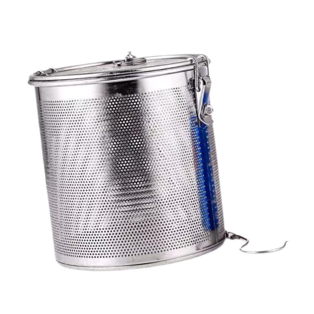 lingqin Mesh Tea Ball Infuser Accessory Lightweight Filter for Restaurant Home Stews 16cmx16cm
