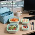 thumbnail image 5 of Koomade 4 Pack Plastic Food Storage Container Stackable Kitchen Bowls Lunch Boxes, 5 of 8