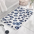 thumbnail image 3 of White and Blue Of Leopard Print Flannel Non Slip Door Rugs,Washable Door Mats Indoor,Decorative Door Mats,Dirt-Resistant and Absorbent Doormat for Entrance,Bedroom,Kitchen,Bathroom,23.5x16in(60x40cm), 3 of 5