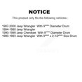 thumbnail image 2 of Transit Auto Rear Brake Drum Shoes and Spring Kit for Car Jeep Wrangler Cherokee K8N-100283, 2 of 11