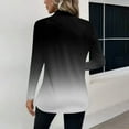 thumbnail image 4 of Women's Fashion Athleisure Solid-Color Long-Sleeve Stand-Collar Polo Shirt Top, Comfortable & Skin-Friendly & Breathable, Gifts for Women, 4 of 5