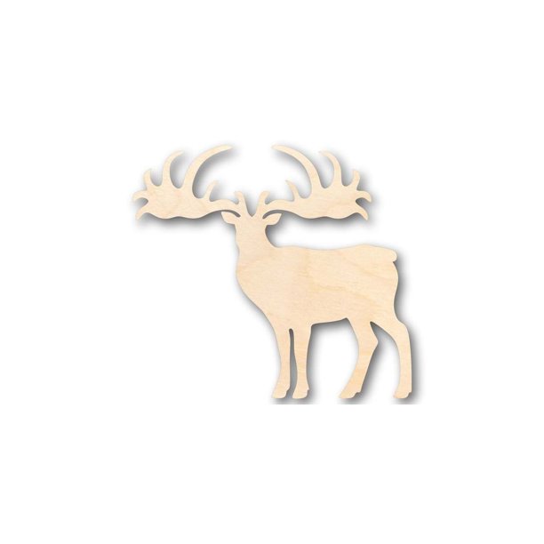 Unfinished Wood Elk Shape Animal Wildlife Craft up to 24" DIY 4