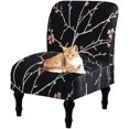 thumbnail image 5 of Armless Chair Slipcover Removable Armless Chair Cover Printed Armless Accent Chair Covers Washable Slipper Chair Slipcovers Furniture Protector Covers for Extra Large Armless Accent Chair, 5 of 5