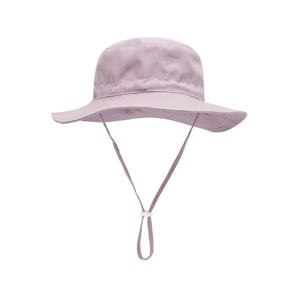 WITHMOONS Kids Boys Girls Boonie Fishing Bucket Hat Safari Summer Cap YZB0156 (Purple)