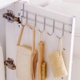 thumbnail image 2 of Over Door Home Rack Hook Organizer Bathroom Kitchen organizer Towel Coat Towel Hanger Rack Holder Shelf 5 Hooks, 2 of 9