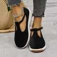 thumbnail image 6 of IUJSOY Women's Platform Loafers T Strap Low Heel Mary Jane Flats Casual Walking Shoes, 6 of 8