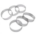 thumbnail image 1 of Qtmnekly - Paquete de 6 anillos para tarta de acero inoxidable, molde para mousse de pastel perforado por calor, molde para anillo de pastel, molde para pastel redondo, 1 of 6