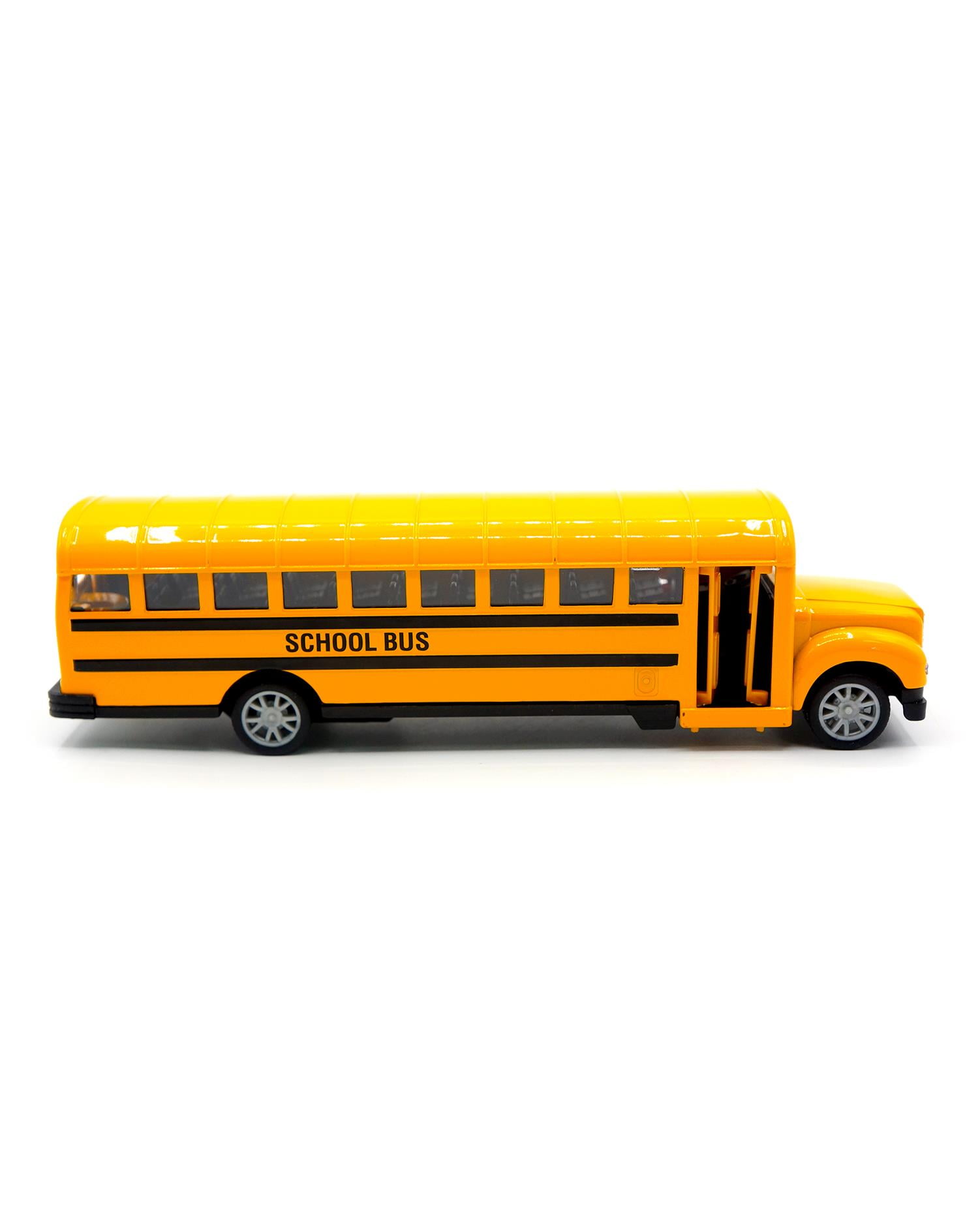 8 School Bus with Light and Sound Diecast Model Toy Car, but
