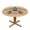 Retro Art Drum, variant on Retro Drum (2) Round Fitted Tablecloths Table Covers Wipeable Waterproof Elastic for Kitchen Dinning Parties Wedding Picnic Small Fits 40-44 Inch Table Size