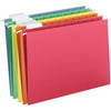 Smead Hanging File Folders, 1/5-Cut Tab, Letter Size, Assorted Primary Colors, 25 Per Box (64059)