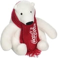 thumbnail image 1 of Jansen Publicité Coca-Cola Ours Polaire Pouf Peluche, 1 of 1