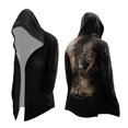 thumbnail image 4 of Zylarhe Kids Halloween Capes Viking Longline Tunic Cape Coat for Adventure Play Black 7-8 Years, 4 of 4
