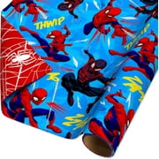40 sq. ft. Reversible Spiderman Wrapping Paper for All Occasions (1 Roll, 30 in. x 192 in.)