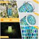 thumbnail image 1 of Luces de mesa solares de dos piezas Luces nocturnas de cristal craquelado que cambian de color en interiores y exteriores, lámpara de vidrio de mosaico con energía solar impermeable, para de, 1 of 3