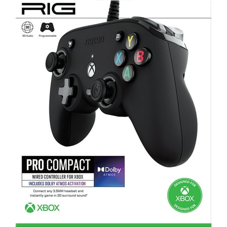 RIG - Pro Controller for Xbox Series X|S|One with Dolby Atmos - Black