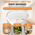 thumbnail image 4 of Rosewill Electric Hot Water Boiler and Warmer, Hot Water Dispenser with Auto Dispense Function, 5 Temperature Settings, 5.0 L (5.3 QT) - 2025 New Release, 4 of 8