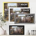 thumbnail image 4 of Designart 'The Cows In The Stable In Countryside' Farmhouse Framed Art Print, 4 of 4