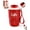 Red, variant on Coffee Vacuum Flask 12oz, Insulated Travel Coffee Mug with Lid & Handle, 316 Stainless Steel Double-Wall Thermal Cup, Keeps Drinks Hot & Cold, Portable Tumbler for Home, Office