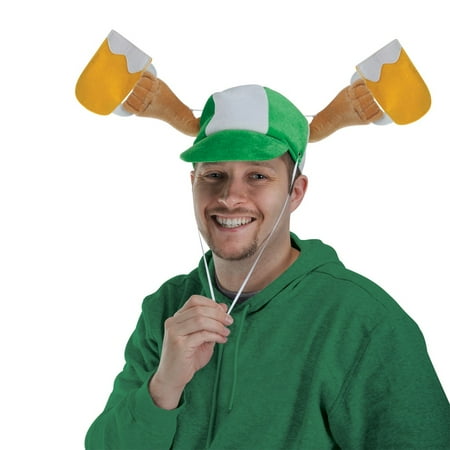 Beistle Pack of 6 Plush St. Patrick's Day Beer Mug Caps - Adult Sized