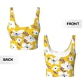 thumbnail image 5 of Lsque Lilies Flowers Printed Women'S Sports Bra, Compression, Moisture Wicking, High-Impact Sports Bra For Women,Supportive sports bra-, 5 of 9