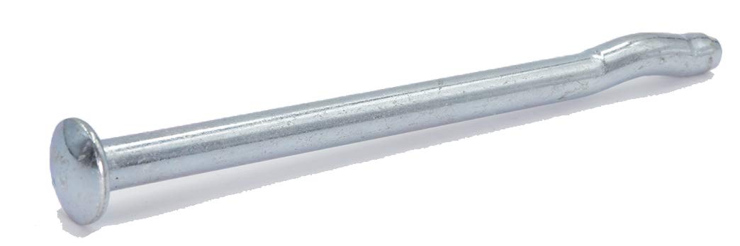 CONFAST 1/4" x 4" Pre-Expanded Mushroom Head Tamper-Proof Masonry and Concrete Anchors, Carbon Steel Zinc Plated (Box of 100)
