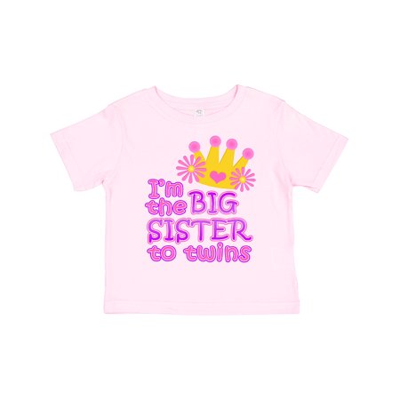 

Inktastic I m the Big Sister to Twins. Gift Toddler Toddler Girl T-Shirt