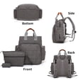 thumbnail image 3 of Bolsa de pañales Mochila Bolsas de pañales de viaje a prueba de agua de gran capacidad con, 3 of 8