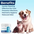 thumbnail image 3 of Replenish Cat and Dog Ear Cleaning Wipes – Gentle Pet Ear Cleaner Wipes with Aloe Vera – Cucumber Melon Scent – Hypoallergenic Dog Wipes – 100 Count, 3 of 7