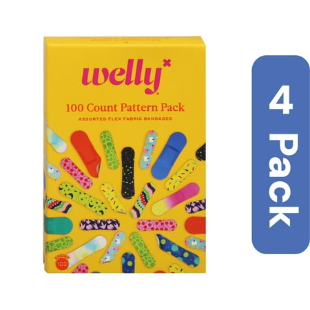 Welly Bandages Assorted 100 count (Pack of 4)
