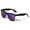 Ocean Blue Lens, variant on Retro Vintage Mirror Lens Polarized Sunglasses Mens Half Metal Frame Sunglasses