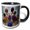 Black/White, variant on 3drose, Red, Blue, Yellow, Green Ride at Amusement Park, 11oz Mug