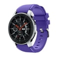 thumbnail image 2 of Replacement Silicone Sport Band Wrist Strap For Samsung Galaxy Watch S3, Purple/46mm, 2 of 6
