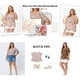 thumbnail image 4 of Blusas de verano casuales de talla grande para mujer Agnes Orinda, con cuello en V y mangas con volantes, 4X verde, 4 of 8