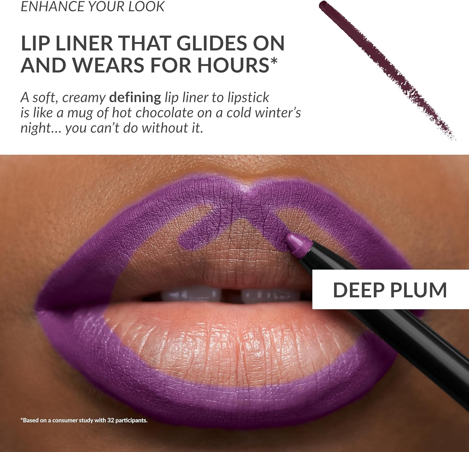 Avon Glimmersticks Retractable Lip Liner / DEEP PLUM / SET OF 2