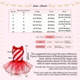 thumbnail image 7 of YEAHDOR Big & Little Girls Christmas Santa Costume Shiny Sequins Striped Miss Santa Leotard Tutu Dress Xmas Party Outfit Red-D 16, 7 of 7