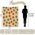 thumbnail image 3 of Christmas Ornament Blanket, Soft Lightweight Flannel Red & Green Baubles Throw Blanket for Couch, Bed, Travel & Decor Gifts, Cozy Warm Fuzzy Festive Holiday Blankets for Adults Women Kids 60×50 in, 3 of 6