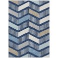 thumbnail image 2 of Addison Rugs Chantille Indoor/Outdoor Transitional Geometric Navy Machine Washable Rectangle Rug, 5' x 7'6", 2 of 8