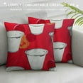 thumbnail image 3 of Nawypu Decorative Square Throw Pillow Case Cushion Cover, Red Pattern,for Couch Sofa Bedroom Chair Home Decor, 3 of 5
