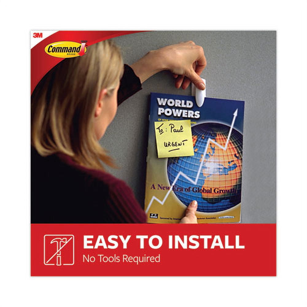 Spring Hook, 1 1/8w X 3/4d X 3h, White, 1 Hook/pack | Bundle of 10 Packs