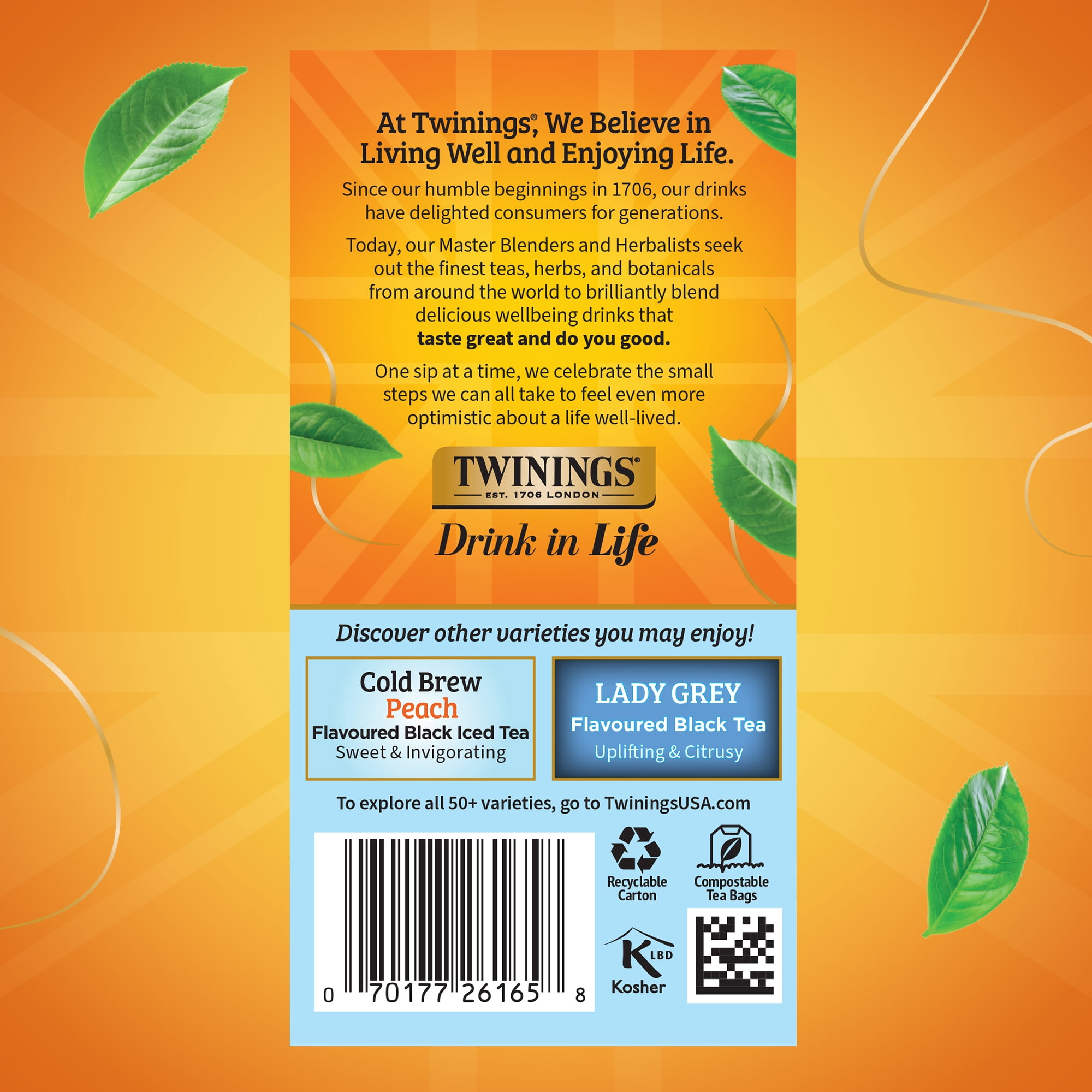 (3 pack) Twinings English Classic Cold Brew Iced Black Tea Bags, Unsweetened, 20 Count