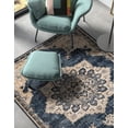thumbnail image 4 of Unique Loom Utopia Collection Area Rug - Helios (8' x 10' Rectangle Navy Blue/Light Blue), 4 of 7