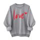 thumbnail image 1 of Tops de Manga Larga de las Mujeres Casual con Impresión de Moda, Sudadera de Cuello Redondo para Invierno Primavera Diaria, 1 of 3