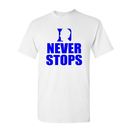 Coach K Never Stops Adult T-Shirt Tee