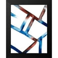 thumbnail image 2 of Popp, Grace 12x14 Black Modern Framed Museum Art Print Titled - Blue and Red Chutes I, 2 of 5